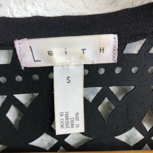 LEITH Nordstrom Laser Cut Shell Cut Out Jersey - Picture 6 of 7